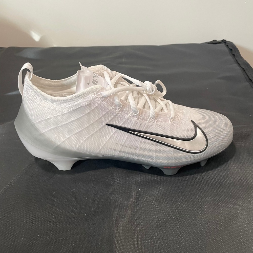 Nike Vapor Edge Elite 360 1 White Silver Football Cleats FB3288-100 Mens 9